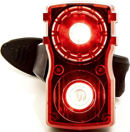 Awe Flash 40 Lumens 2 x 0.5W Red LEDs USB Rechargeable Bike Rear Light