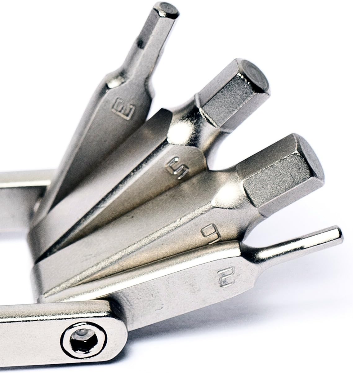 Awe 8 Piece CR-V Special Hardened Steel Bike Micro Multi Function Pocket Tool Extra Thin