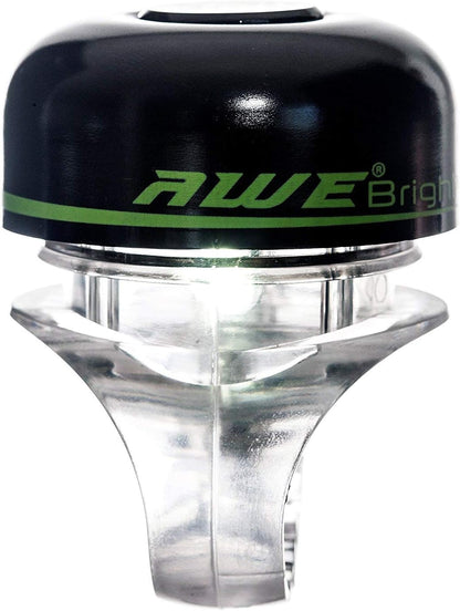 Awe AWEBright® LED Light Bicycle/Bike Bell Black
