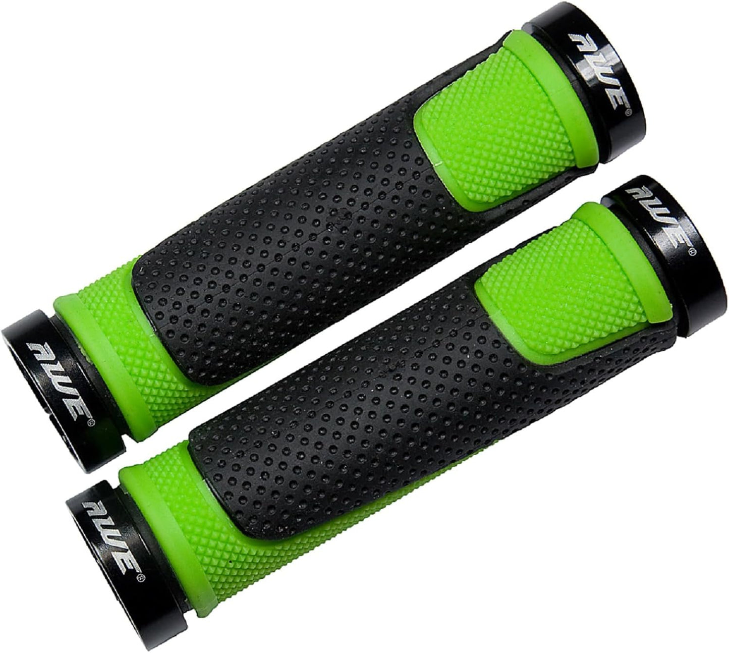 Awe AWEGrip™ Alloy BMX MTB Bike/Bicycle Handlebar Black/Green Locking Grips