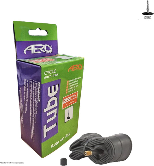 Awe Butyl Rubber 29" x 1.75-2.25 Inner Tube 500%* Extra Ride Time Presta Valve