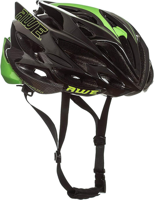AweSpeed In Mould Adult Bike Helmet Large 58-61cm Black/Green/Carbon
