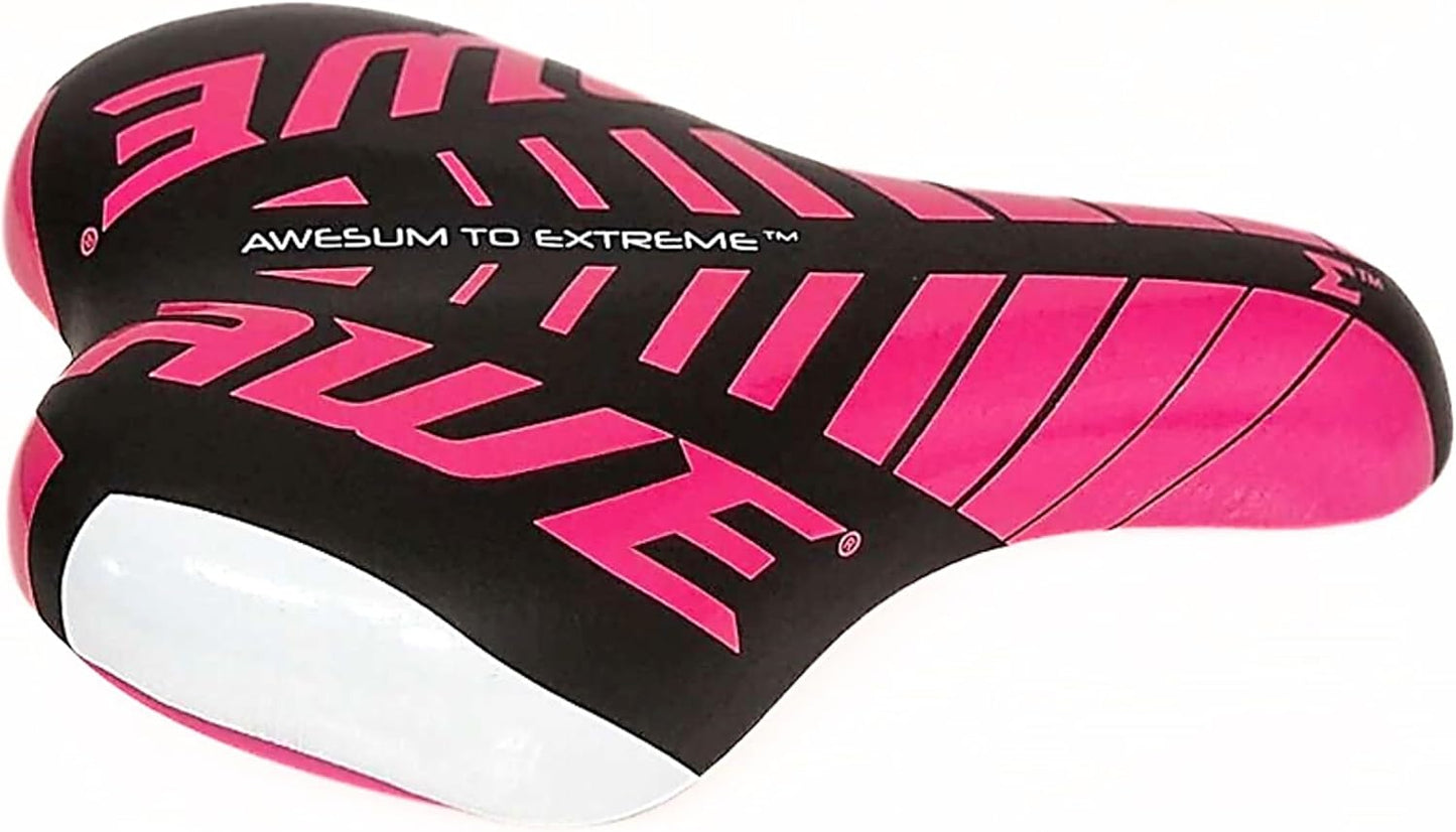 Awe KIDZ Polyurethane Childs Boys/Girls Bike/Bicycle Saddle Pink/Black