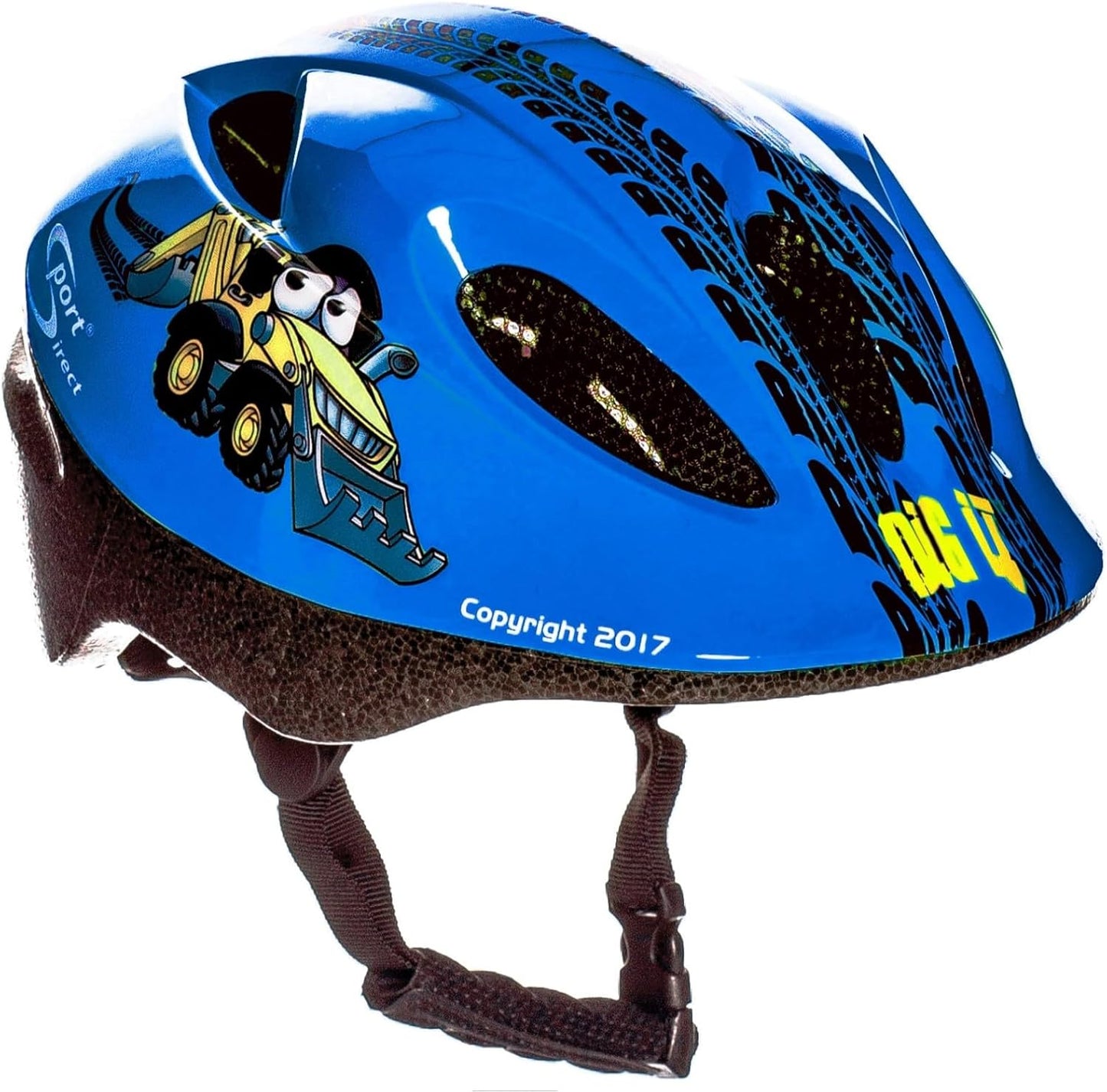 Sport Direct "Dig It" Blue Digger Kids Bike Helmet Extra Small 48-52cm