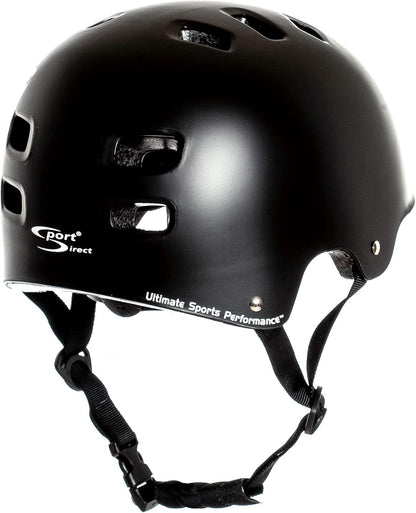 Sport Direct Adult BMX/Skateboard/Scooter/Bike Helmet Medium 55-58cm Black