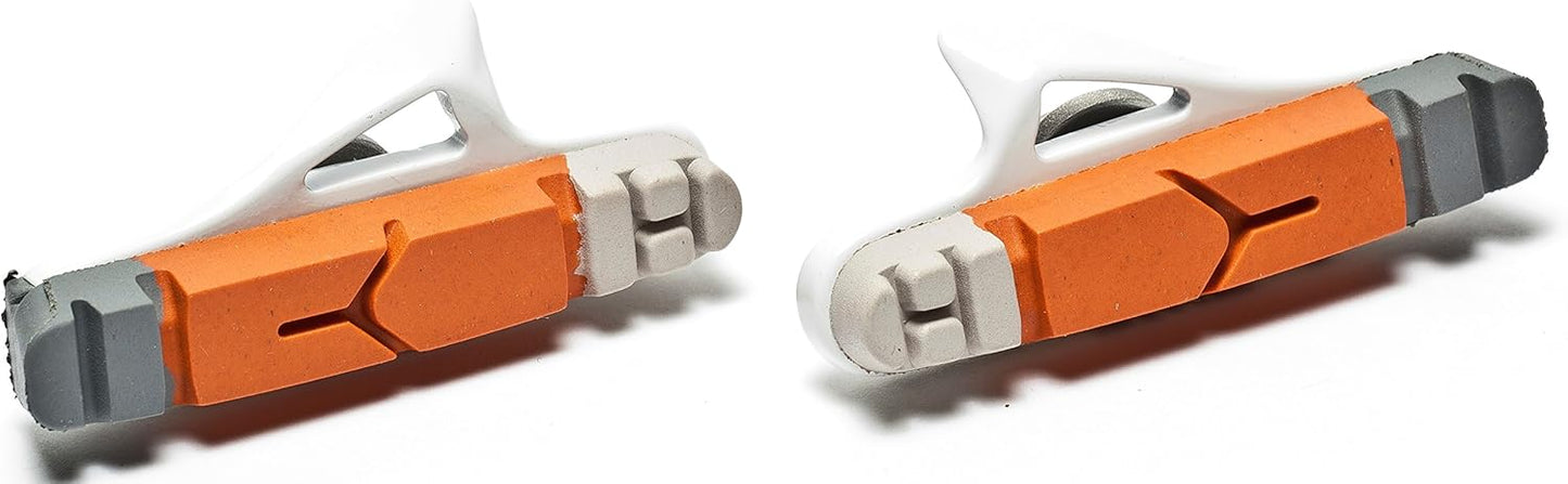 Awe White Cassette Road 55mm Brake Blocks Grey/Orange/White