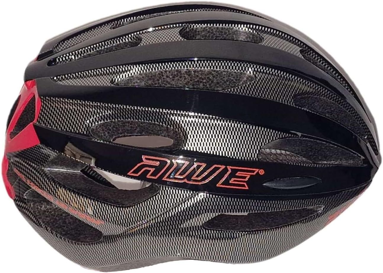 AweSprint In Mould Adult Bike Helmet Medium 55-58cm Black/Carbon/Red