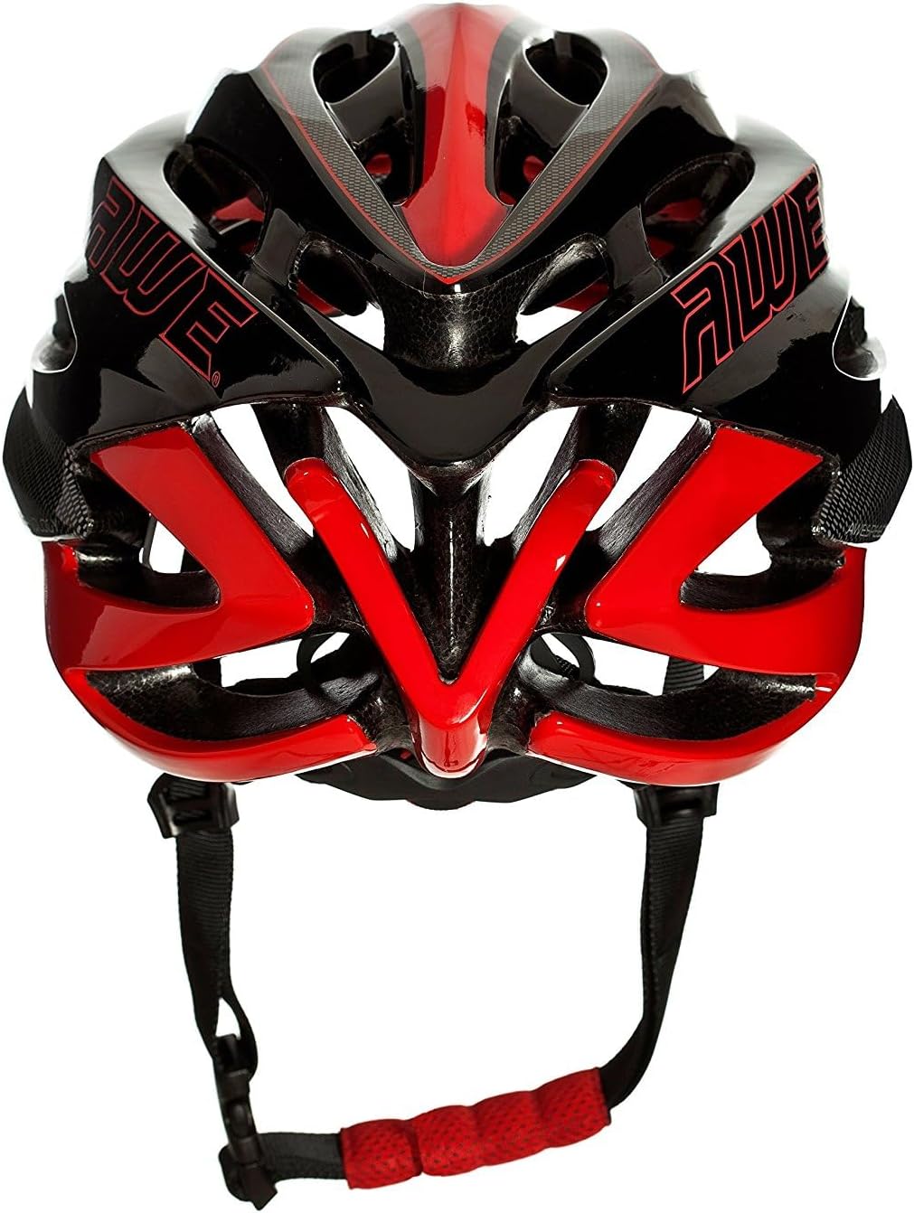 AweSpeed In Mould Adult Bike Helmet Large 58-61cm Black/Red/Carbon