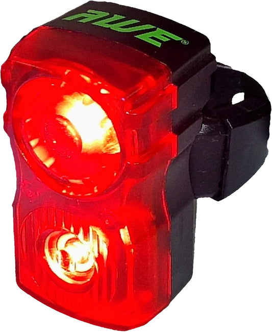 Awe Flash 40 Lumens 2 x 0.5W Red LEDs USB Rechargeable Bike Rear Light
