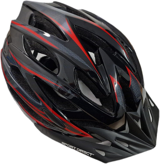 Sport Direct "Team Comp" 24 Vent Adult Bike Helmet Large 58-61cm Black/Red