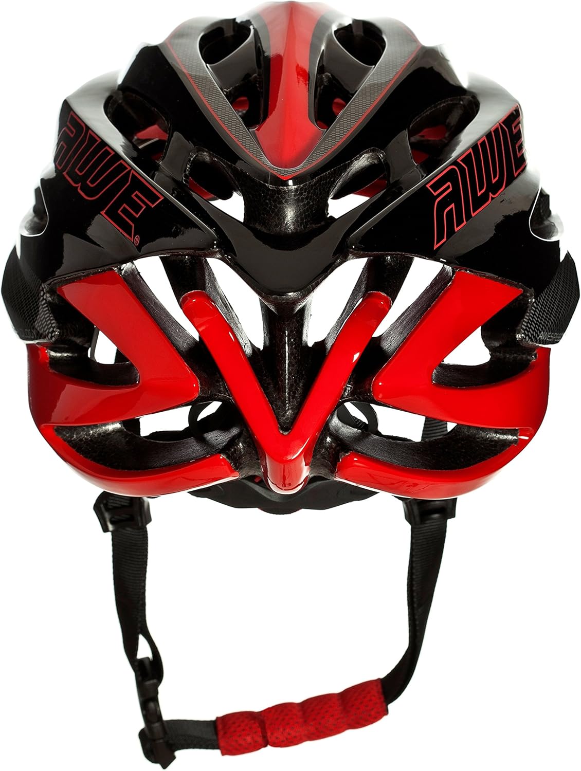 AweSpeed In Mould Adult Bike Helmet Large 55-58cm Black/Red/Carbon