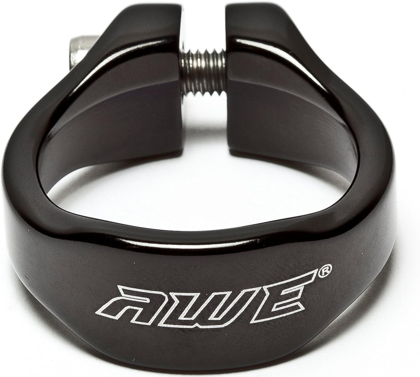 Awe 6061 Alloy Lightweight Seat Clamp & Bolt 31.8mm Diameter Black