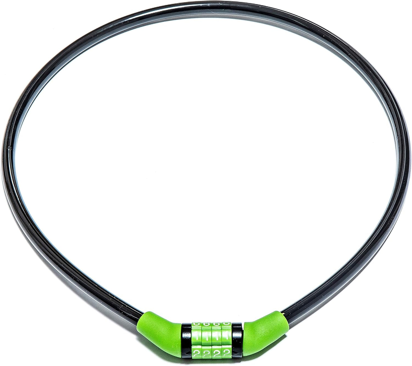 Sport Direct 8mm x 76cm Steel Cable Bike/Bicycle Combination Lock (Non-Changeable Unique Code)