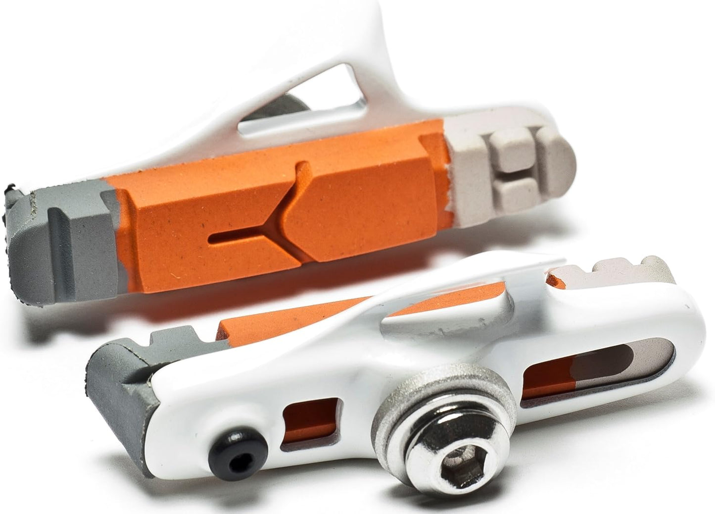 Awe White Cassette Road 55mm Brake Blocks Grey/Orange/White