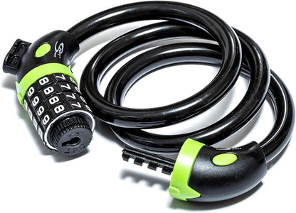 Sport Direct 12mm x 85cm Bike/Bicycle Changeable Combination Waterproof Lock With Bracket