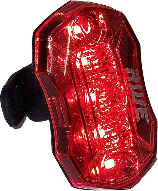 Awe Strobe 5 Diode SMD LEDs Rear Bike Light Inc: 2 x AAA Batteries