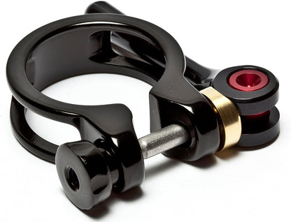 Awe CNC 6061 Alloy Seat Clamp & CNC 7075 Alloy Quick Release Lever 31.8mm Black