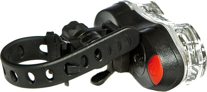Awe Flash 40 Lumens 2 x 0.5W White LEDs Front Bike Light Inc; 2 x AAA Batts