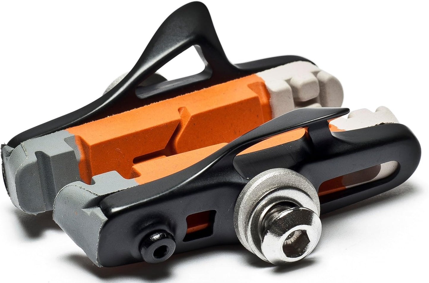 Awe Black Cassette Road 55mm Brake Blocks Grey/Orange/White