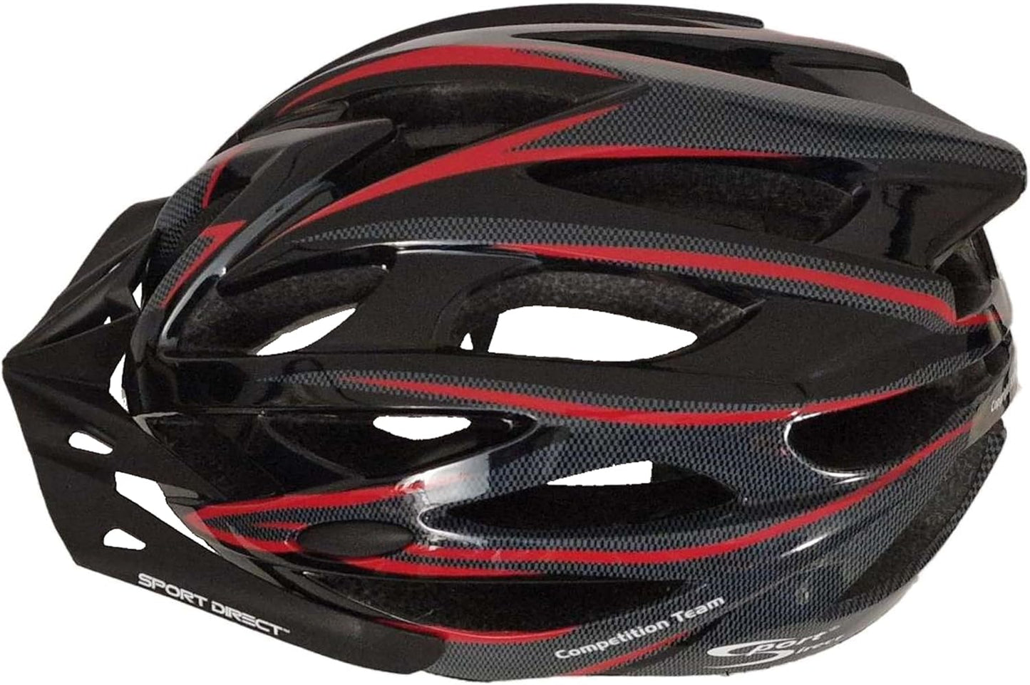 Sport Direct "Team Comp" 24 Vent Adult Bike Helmet Large 58-61cm Black/Red