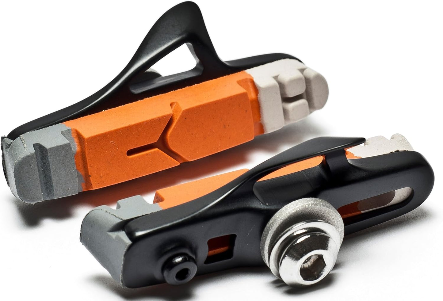 Awe Black Cassette Road 55mm Brake Blocks Grey/Orange/White