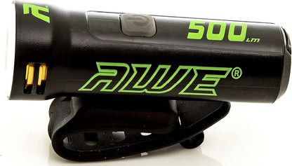 Awe Blast 500 Lumens USB Rechargeable LED Front Bike Light Black