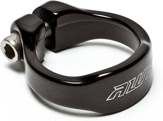 Awe 6061 Alloy Lightweight Seat Clamp & Bolt 31.8mm Diameter Black