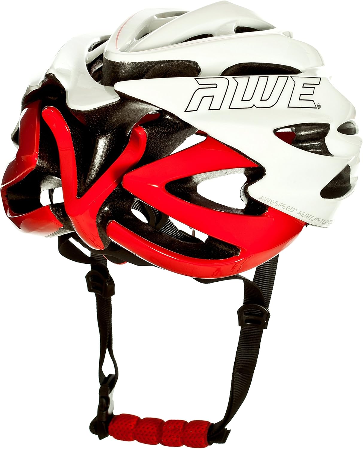 AweSpeed In Mould Adult Bike Helmet Medium 55-58cm White/Red