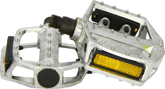 Sport Direct Alloy Flat-Platform 9/16" Silver BMX/MTB Bike Pedals British Standards