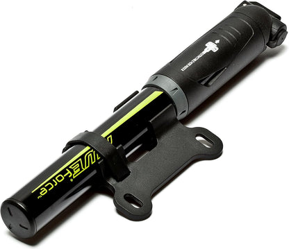 Awe 80 PSI CNC 6063 Alloy Mini Bike Pump Extractable Hose Dual Valve