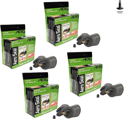 Aero Sport 4 x Self Sealing Butyl Rubber 26" x 1.75 - 2.125 Inner Tubes Schrader Valve