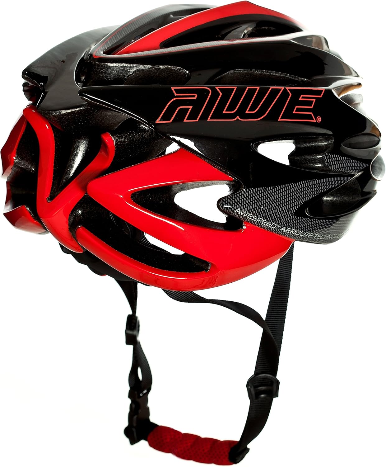 AweSpeed In Mould Adult Bike Helmet Large 55-58cm Black/Red/Carbon
