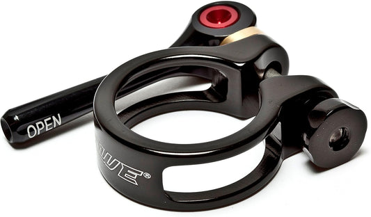 Awe CNC 6061 Alloy Seat Clamp & CNC 7075 Alloy Quick Release Lever 31.8mm Black