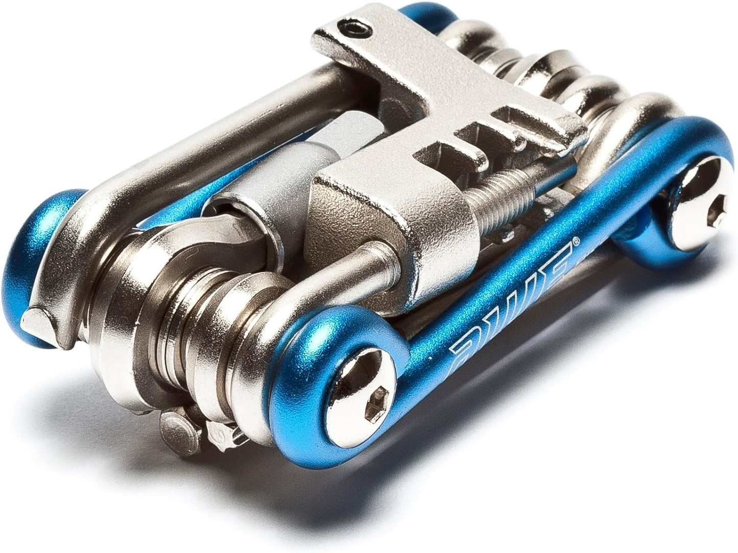 Awe 11 Piece CR-V Special Hardened Steel Micro Multi Function Pocket Tool Blue