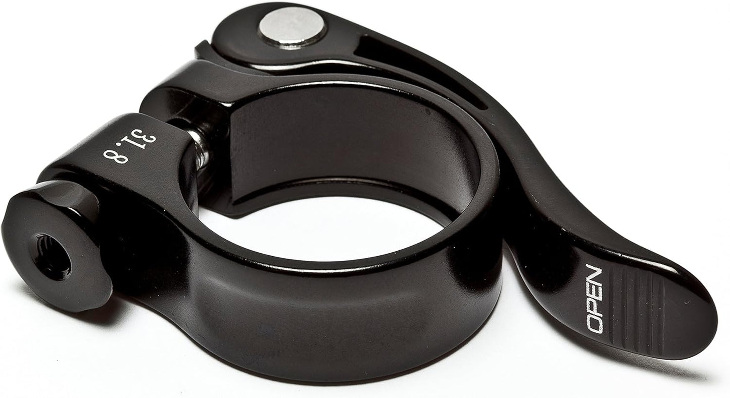 Awe 6061 Alloy Lightweight Quick Release Seat Clamp 31.8mm Diameter Black