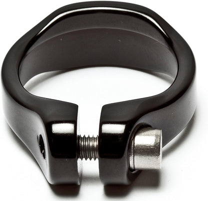 Awe 6061 Alloy Lightweight Seat Clamp & Bolt 31.8mm Diameter Black