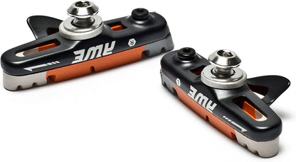 Awe Black Cassette Road 55mm Brake Blocks Grey/Orange/White