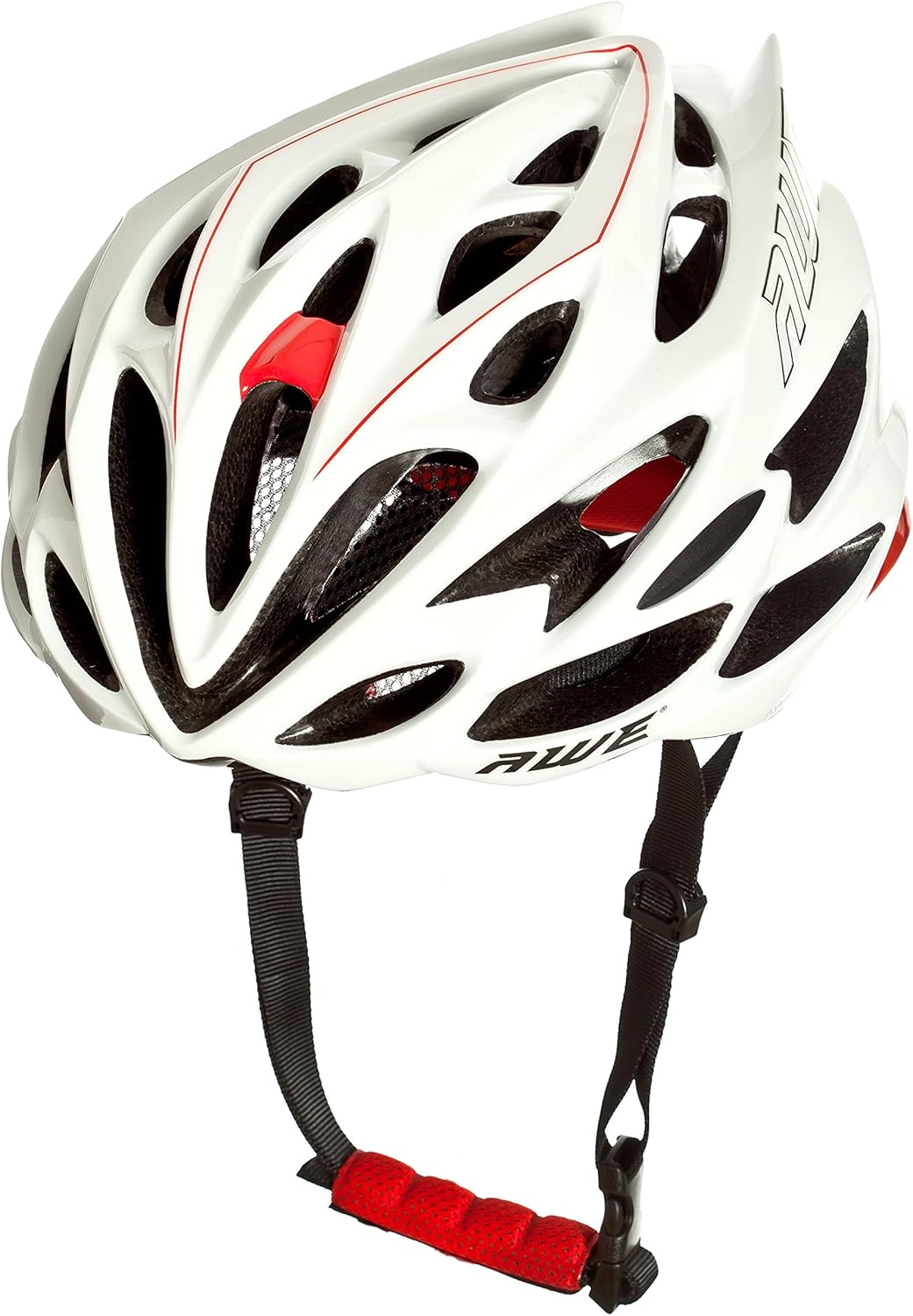 AweSpeed In Mould Adult Bike Helmet Medium 55-58cm White/Red