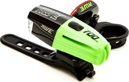 Awe Fire 730 Lumens USB Rechargeable Bike Front/Rear Light Set