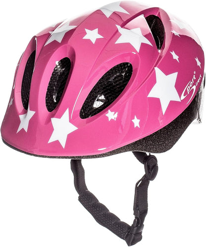Sport Direct "Pink Star" Pink Kids Bike Helmet Extra Small 48-52cm