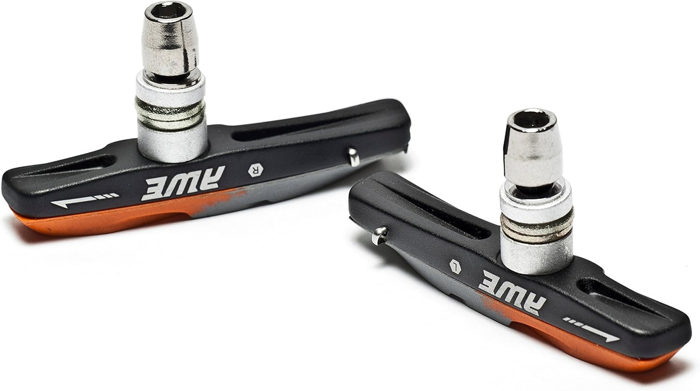 Awe Two Tone Contour Design 72mm Brake Pads Grey/Orange