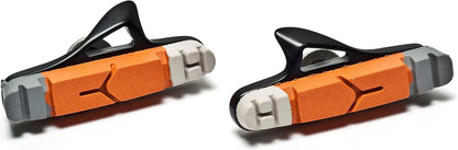 Awe Black Cassette Road 55mm Brake Blocks Grey/Orange/White