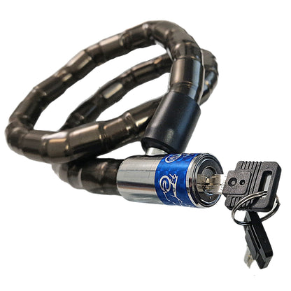 Armoured Steel Bike Cable Bike Lock 24mm x 1000mm Inc 2 keys