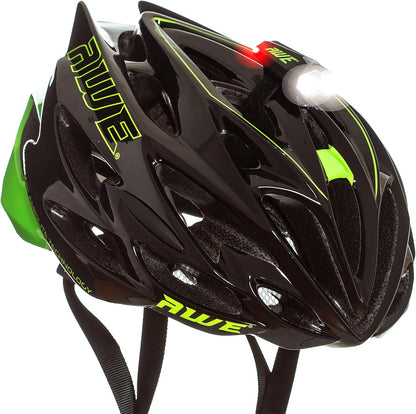 Awe 40 Lumens 2 x LED USB Rechargeable Bike Helmet Light 360º Visibility