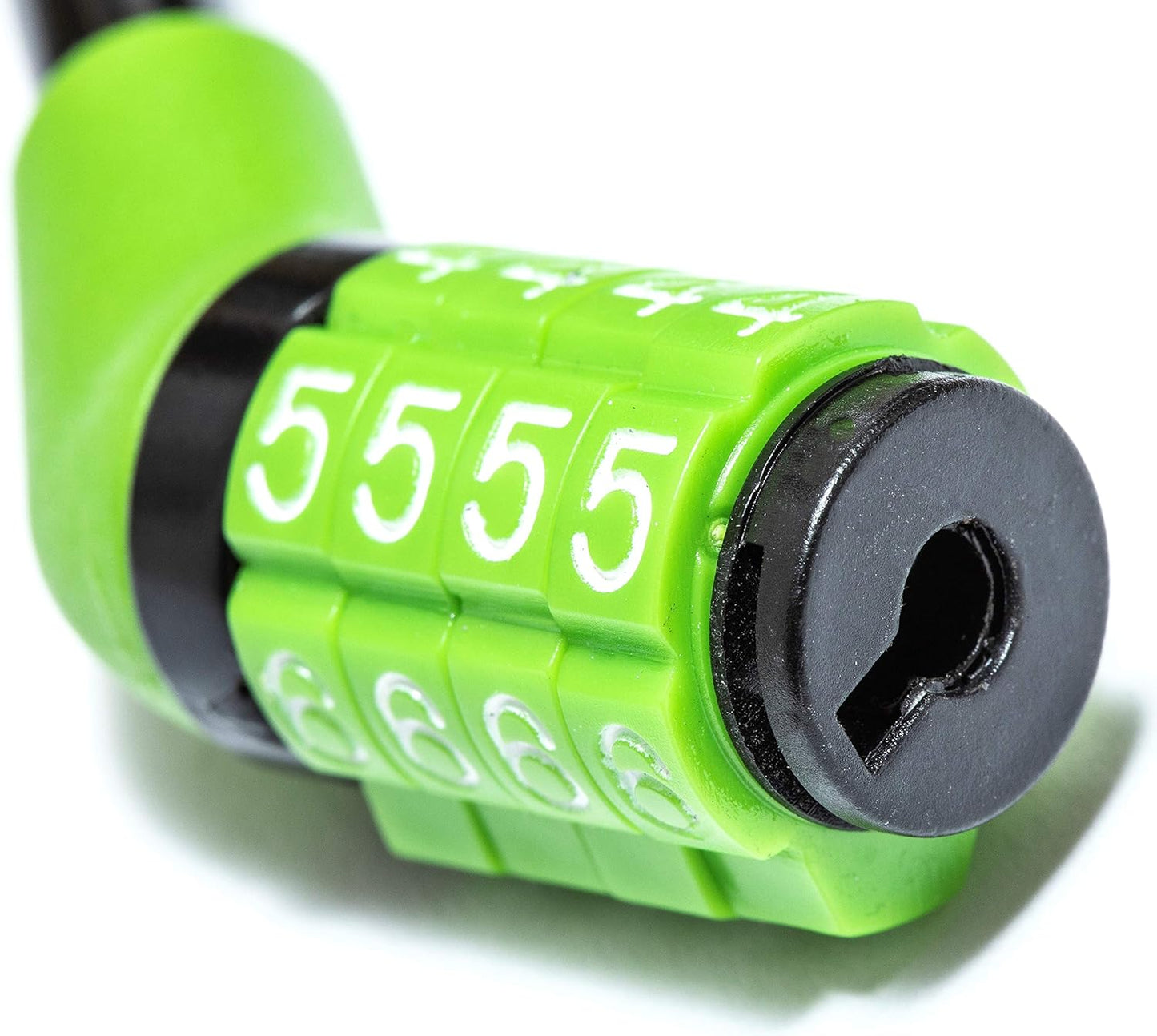 Sport Direct 8mm x 76cm Steel Cable Bike/Bicycle Combination Lock (Non-Changeable Unique Code)