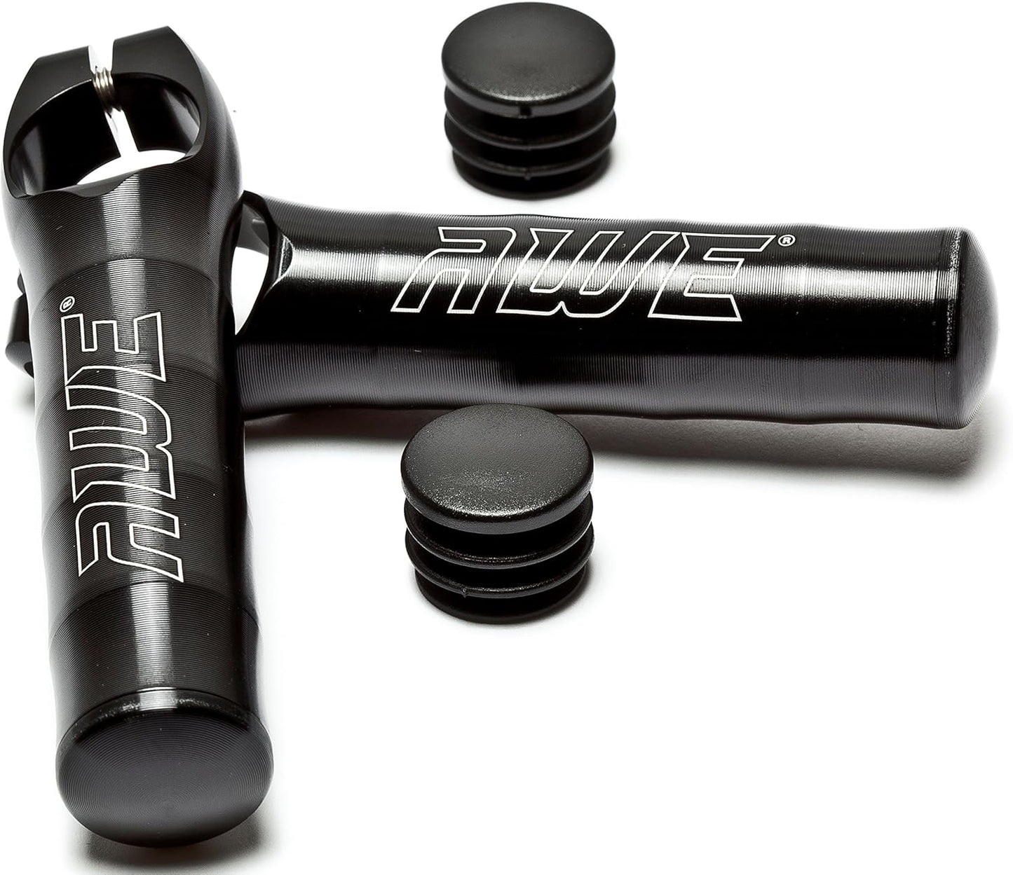 AWE CNC 6061 Anti Slip Lightweight Alloy Bicycle Bike Bar Ends/Caps Black