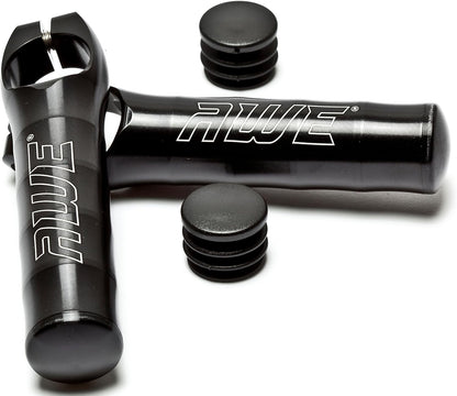 AWE CNC 6061 Anti Slip Lightweight Alloy Bicycle Bike Bar Ends/Caps Black