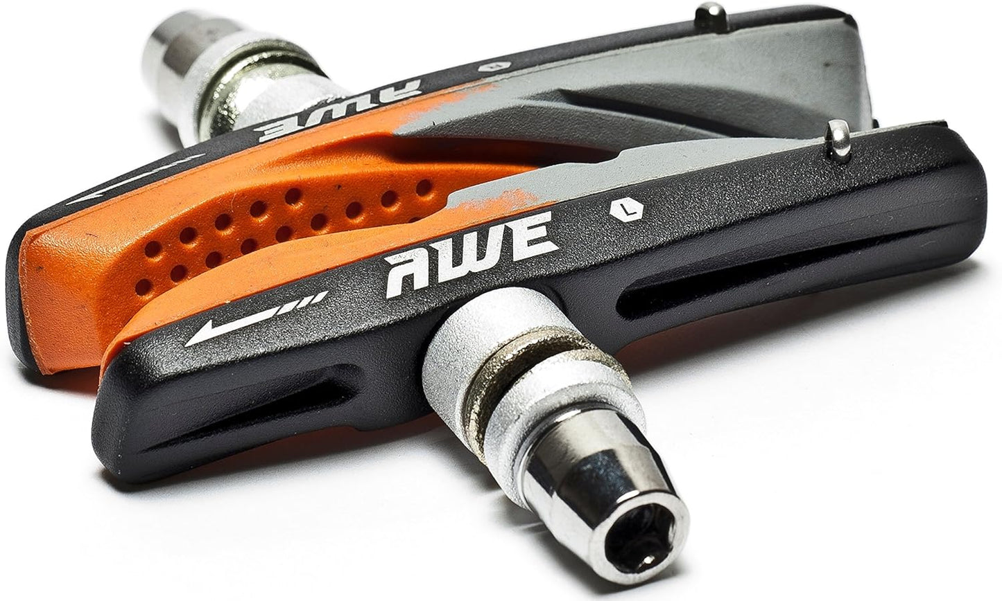Awe Two Tone Contour Design 72mm Brake Pads Grey/Orange