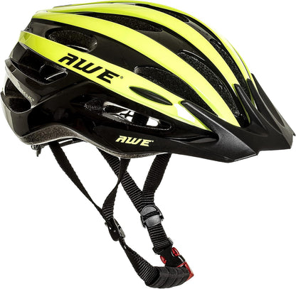 AweAir In Mould Adult Bike Helmet Medium 55-58cm Black/Neon