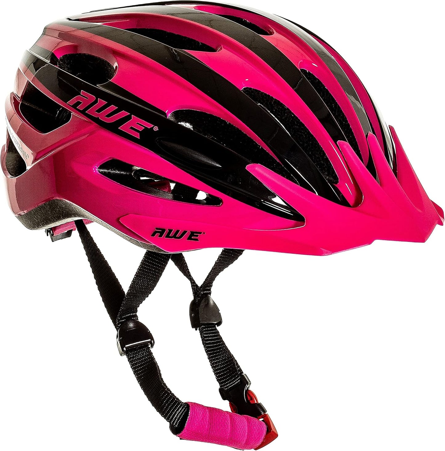 AweAir In Mould Adult Bike Helmet Medium 55-58cm Black/Pink